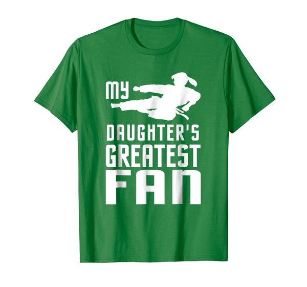 

taekwondo girl t-shirt for moms and dads, White;black