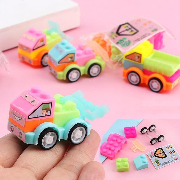 

party favor 10pcs mini diy assembly car kids child birthday toys baby shower guest gift souvenir boys giveaway pinata fillers
