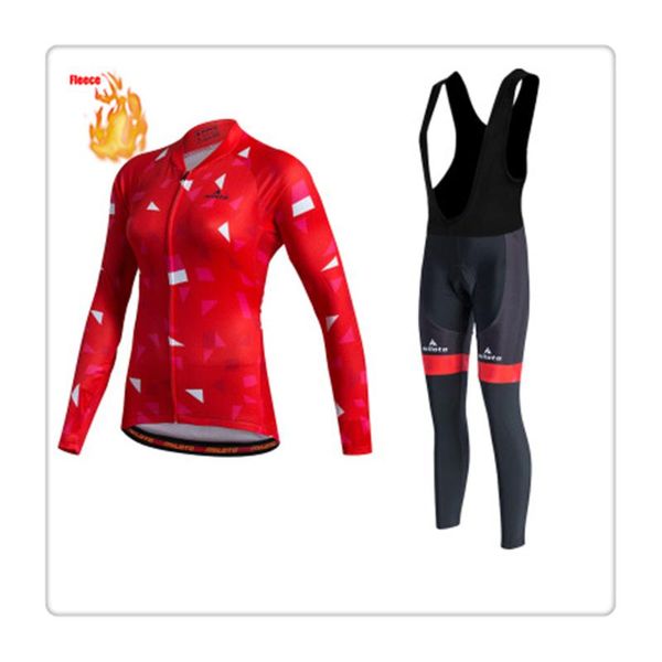 

racing sets winter wool cycling roupa ciclismo bicicleta uniforms elasticity bib shorts gel pad polyester comfortable mtb jersey, Black;blue