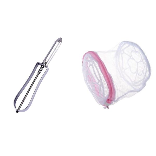 

pcs bra laundry bag & 1 swivel peeler kitchen tool bags