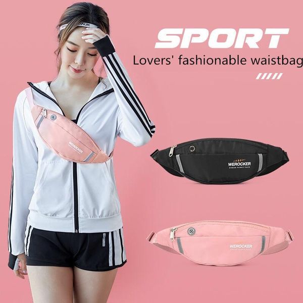 

couple waist bag single shoulder waterproof bicycle anti theft crossbody chest leisure running sports retractable bags