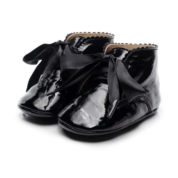 

first walkers 2021 toddler kids baby girls fashion shoes warm winter lace-up pu princess sneaker crib walker