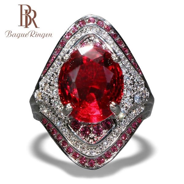 

cluster rings bague ringen classic 925 sterling silver for women with round shape gemstones party wholesale gift lady jewelr, Golden;silver