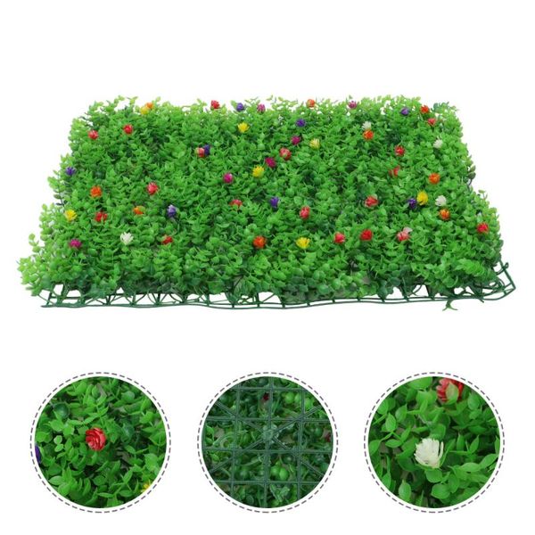 

decorative flowers & wreaths 1pc artificial lawn plant wall background mat
