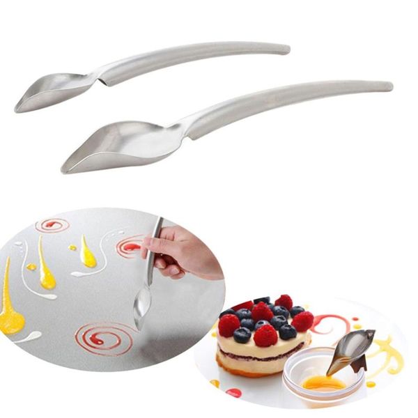 

baking & pastry tools diy stainless steel chocolate spoon large pencil filter spoons cake decoration accessories kitchen gadget
