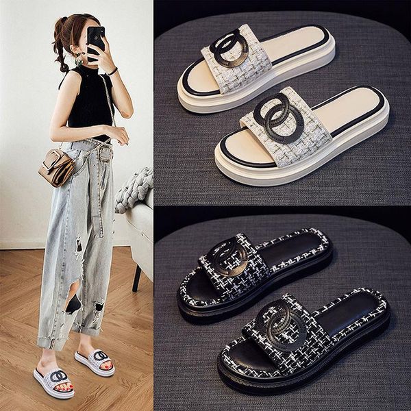

slippers for women in summer 2021, Black