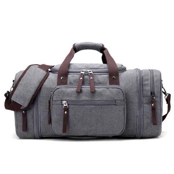 

duffel bags canvas men large capacity travel handbags vintage shoulder luggage big duffle bag t651