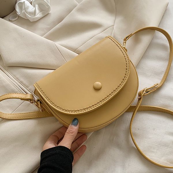 

niche design popular selling handbags 2021 new fashion all-match messenger bag senior saddle bag shoulder bag width 20cm