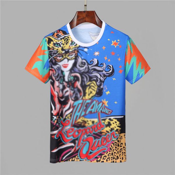 

2021 crown king designer mens t shirt summer fashion letters tees classic royal short sleeve streetwear hip-hop shirts europe america casual, White;black