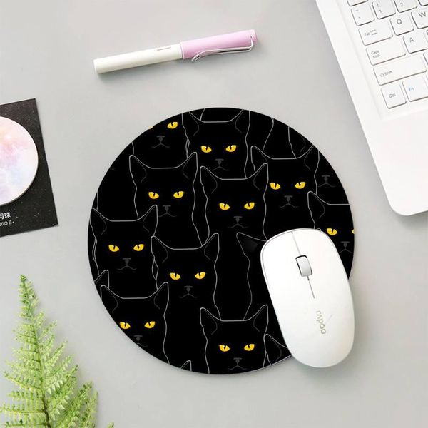 

mouse pads & wrist rests cats black and white lapround gaming mousepad keyboards mat gamer pad desk muismat