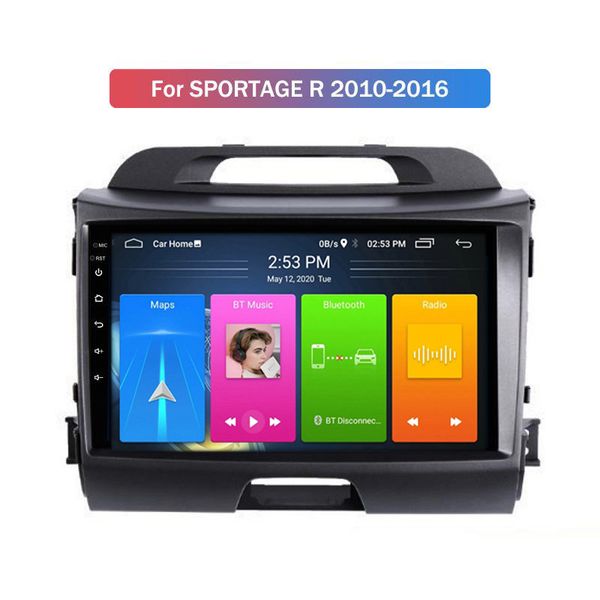 

9inch ips screen android 9 quad core 1gb ram+16gb rom car dvd player for kia sportage r 2010-2016 wi-fi