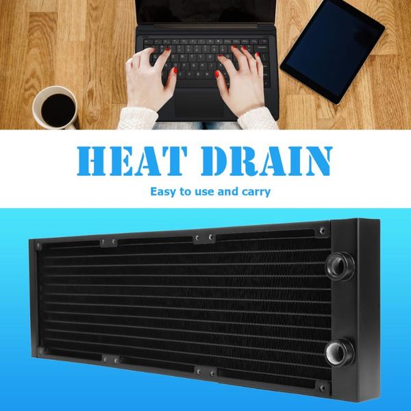 

fans & coolings pc cooler water cooling 12 tubes aluminum radiator cpu heat sink exchanger for lapdeskcomputer