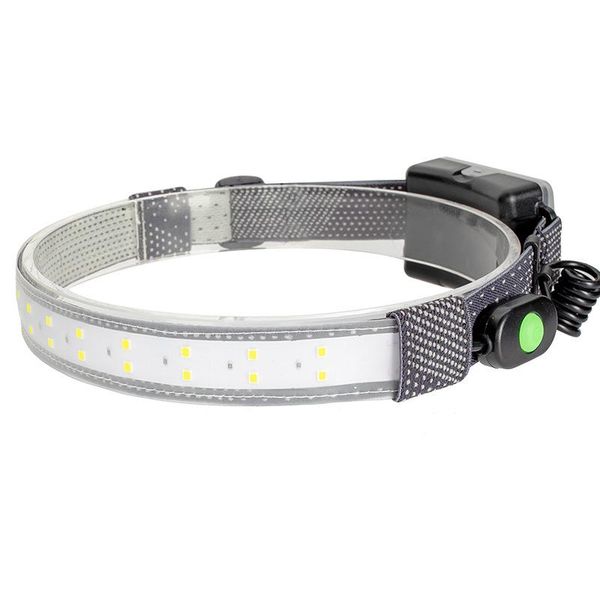 

strip hunting headlamp 3 fishing head torch light ultra slim runing work 3mode warning strobe headlamps