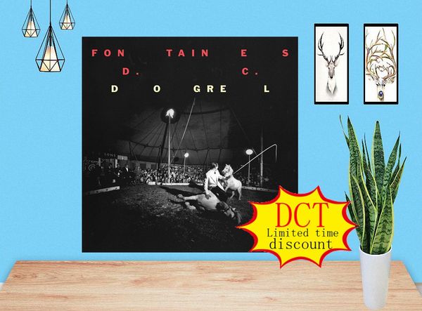 

fontaines d.c. dogrel album poster music cover silk art print