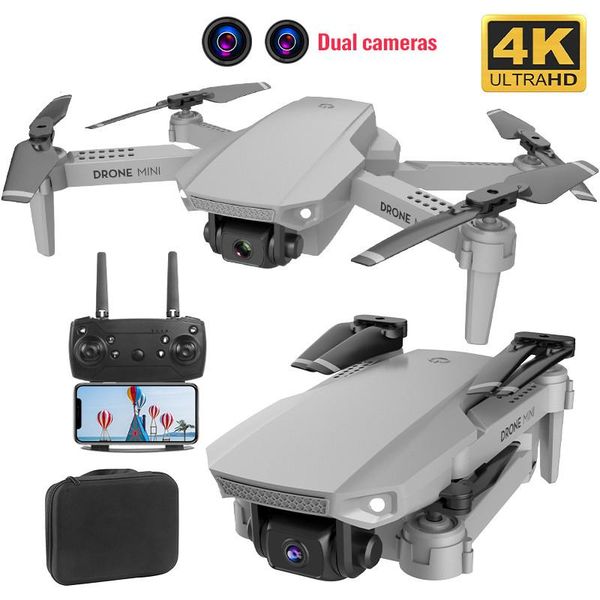 

mini drone 4k 1080p hd double camera video wifi fpv air pressure altitude hold durable foldable drone quadcopter toys
