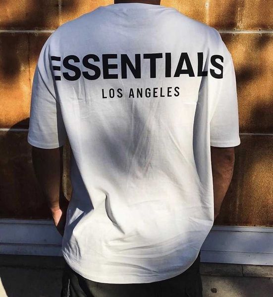 

men's t-shirts summer fog essentials tshirt crew neck fshion brand essential fit t-shirt cotton short sleeve women ibcw, White;black