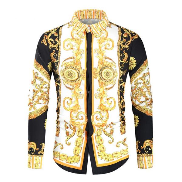 

men's casual shirts men shirt long sleeve luxury royal prom party polyester blouse slim fit chemises hommes noble clothing 4xl, White;black