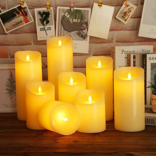 

candle light led candles with flickering flame tealight flameless christmas home decoration