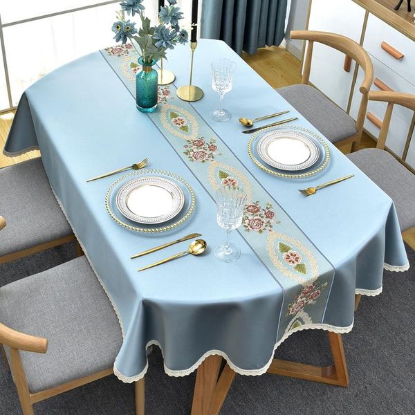 

table cloth long oval tablecloth fabric chinese simple style home folding tea