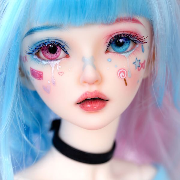 

bjd doll miyn 1/4 macaron magic ice cream girl 41cm ball jointed doll minifee msd size cute baby candy make up fairy doll