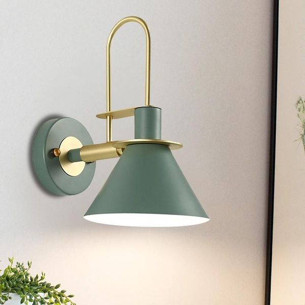 

wall lamp macaron horn led e27 screw nordic style modern simple
