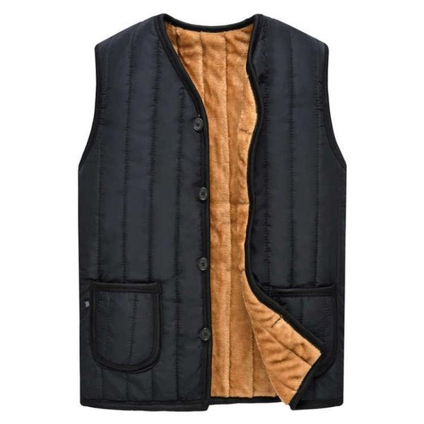 

men's vests mens jackets sleeveless vest winter warm down dad father homme casual thicken waistcoat chalecos para hombre, Black;white