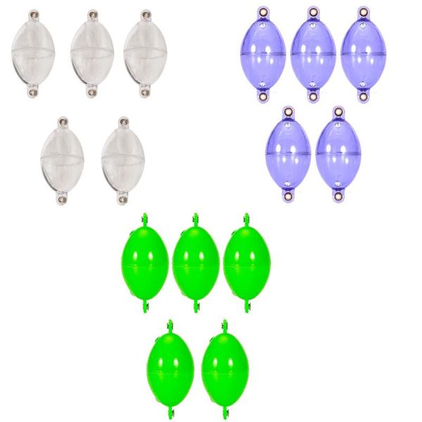 

fishing bobbers terminal tackle buoyant plastic oval in-line bubble strike indicators transparent for outdoor accessories