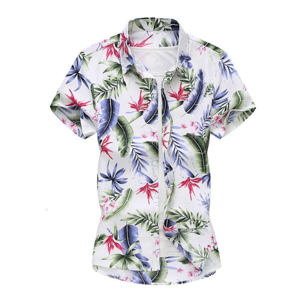 

men's casual shirts shirt summer men's short sleeve floral printed casual shirt c1001 067s, White;black