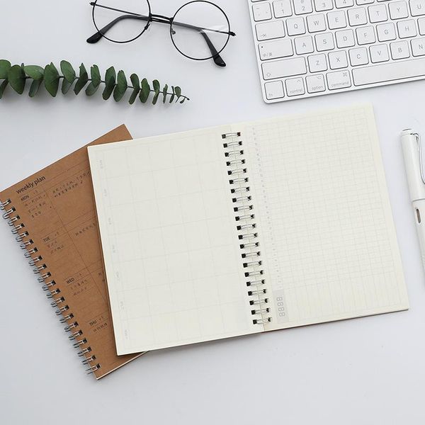 

planner 2021 spiral notebook daily memos cuaderno cute weekly agenda libretas cuadernos y stationery carnet cahier notepads, Purple;pink