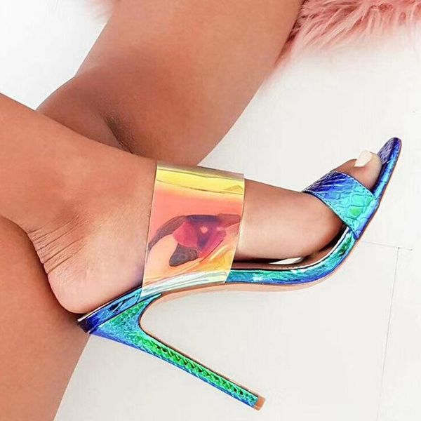 

slippers classics fashion thin heels high heel slides women open toe outside casual summer solid ladies shoes, Black