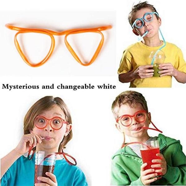 

drinking straws funny soft glasses straw unique flexible tube kids party accessories crazy diy for birthday supplies