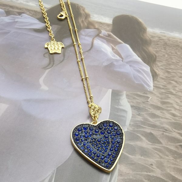 

fan / f jia meiren love inlaid simple clavicle chain women's necklace, Silver