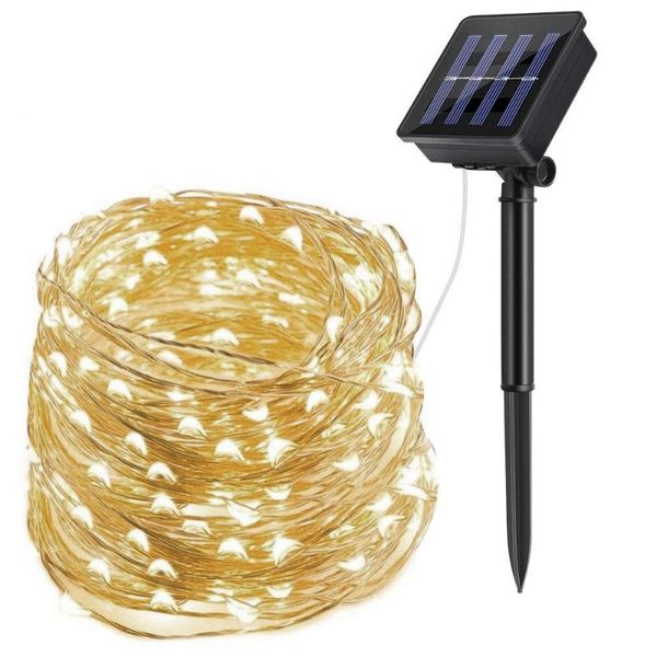 

strings solar outdoor light string led dimmable lighting strip decoration for festival party garden salon waterproof