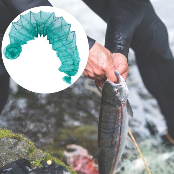 

fishing accessories 1pc bait trap crab minnow portable collapsible net