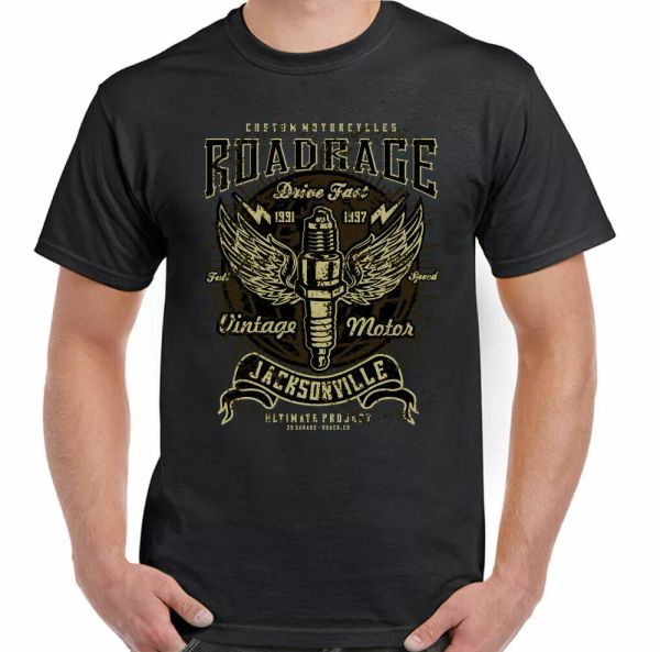 

road rage jacksonville mens biker motorcycle indian, White;black