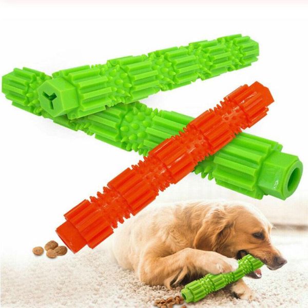 

cat toys dog toothbrush durable chew toy stick soft rubber tooth cleaning point massage toothpaste pet molar supplies