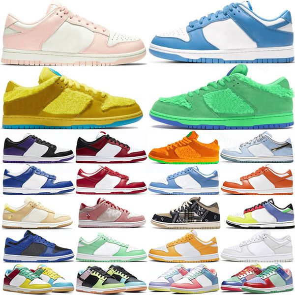 

2022 quailty running shoes low unc university blue bears orange pearl game royal chunky pn dust chicago gulf multi color varsity green men w