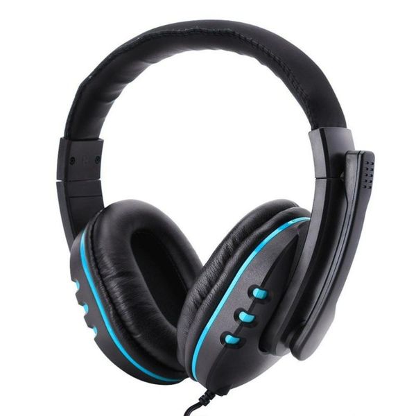 

3.5mm noise reduction headset wired control headphones compatible for ps4 pro slim (blue) keyboard mouse combos