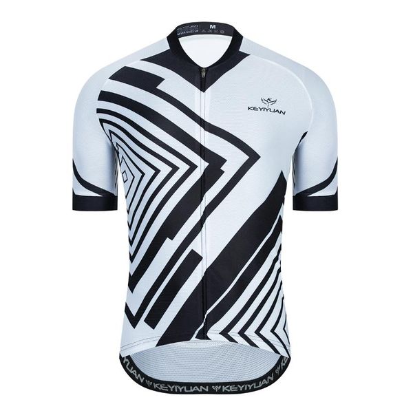 

racing jackets keyiyuan cycling jersey men short sleeved summer sports outdoor mountain bike riding equipment comfortable and breathable top, Black;red