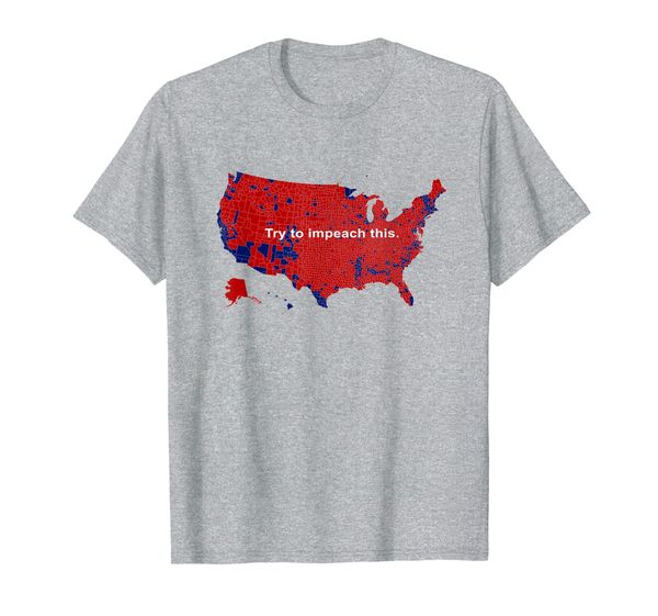

try to impeach this 2016 map t-shirt, White;black