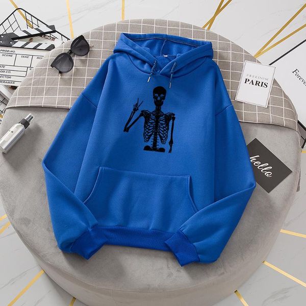 

women's hoodies & sweatshirts women aesthetic skull winter hoodie warmer fleece oversize woman hood streetwear oversized kpop sweatshir, Black