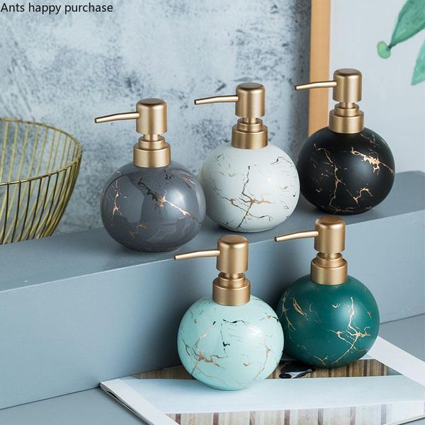 

spherical marbling lotion bottle ceramics press the soap dispenser hand sanitizer container portable dispensers liquid
