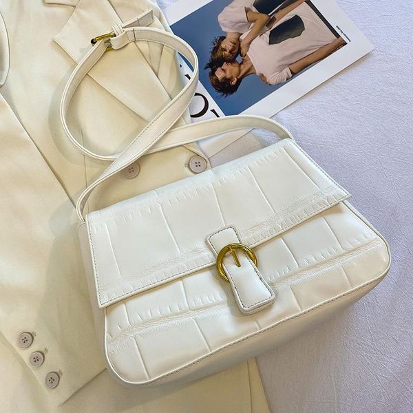 

evening bags brand designer pu leather women's shoulder bag fashion simple handbag small flap crossbody