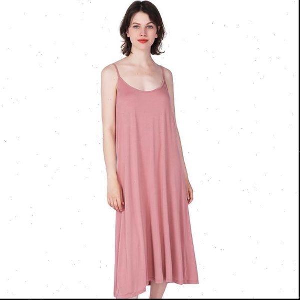 

plus size cotton nightwear womens sleepwears night dress loose sling ingerie long nightdress female modal soft nightgown 7xl, Black;red