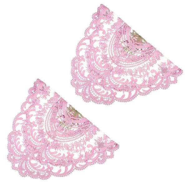 

mats & pads 2pcs lace embroidered placemat decorative wedding party decor