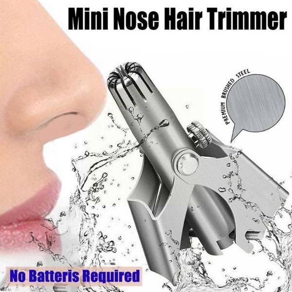 

electric nose & ear trimmers hair trimmer portable vibrissa manual shaver nasal cutter steel washable q3f9
