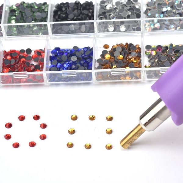

dangle & chandelier fix applicator tool kit diy rhinestones 7 tips tweezers wax pencils, Silver