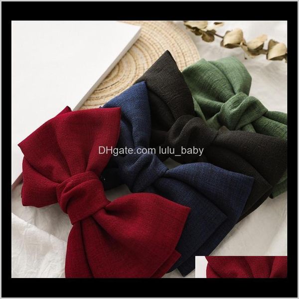 

korean version baby knotted bow hairpin clips women girls large bowknot barrette boutique kids hair bows children hair accessories r7n dtejb