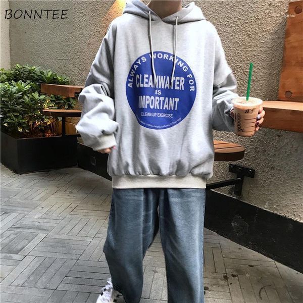 

hoodies women plus velvet printed hooded korean style bf loose simple streetwear all-match womens clothing casual fashion daily1, Black