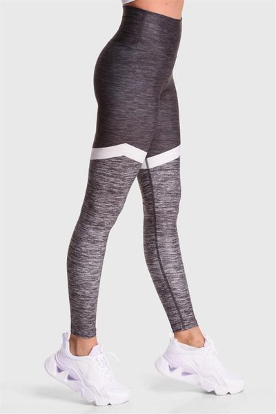 

women's leggings superstacy digital high waist patterned fitness, Black